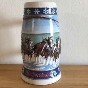Budweiser Collector Holiday Stein, 1995